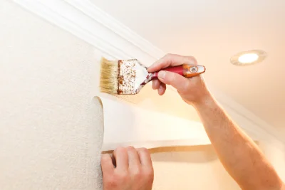 Pose de papier peint à Vissec — revêtements muraux et toiles de verre